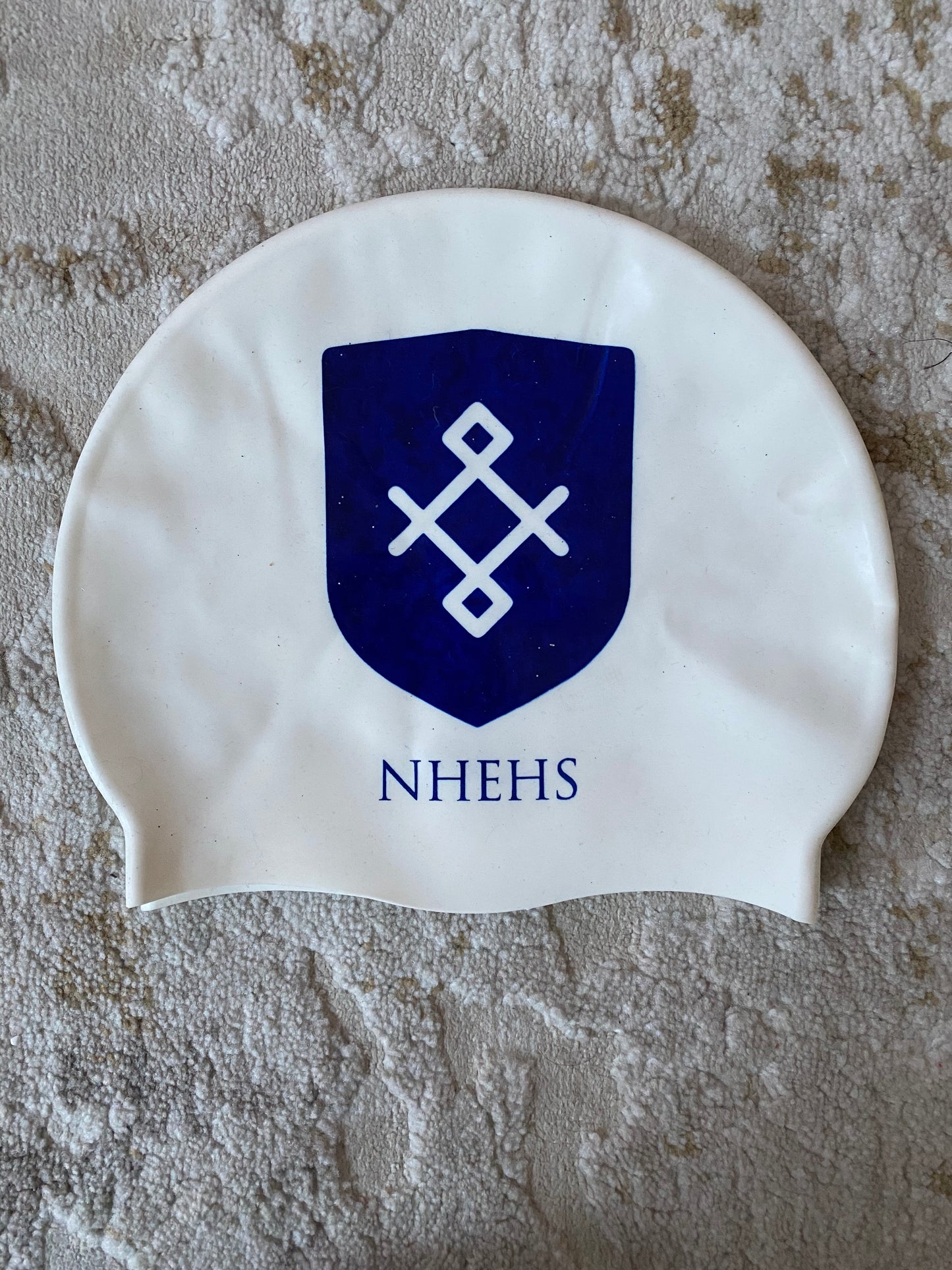 Pre-Loved White School Logo Swimhat