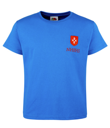 House T-Shirt Austin (Blue and Red Crested)