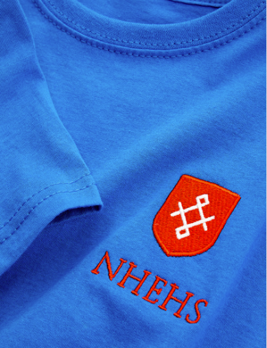 House T-Shirt Austin (Blue and Red Crested)