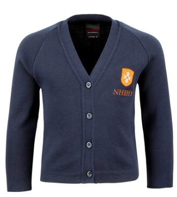 Navy Crested Cardigan